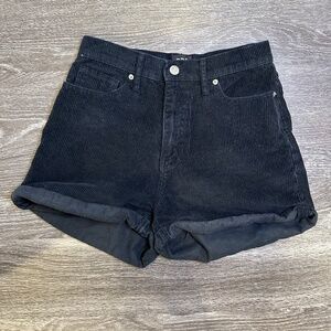 Black Corduroy BDG Shorts